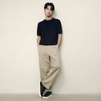 Men’S Cable Knit Cotton - Polyester Short Sleeve Sweater | Korea Collection S - Shop Giordano