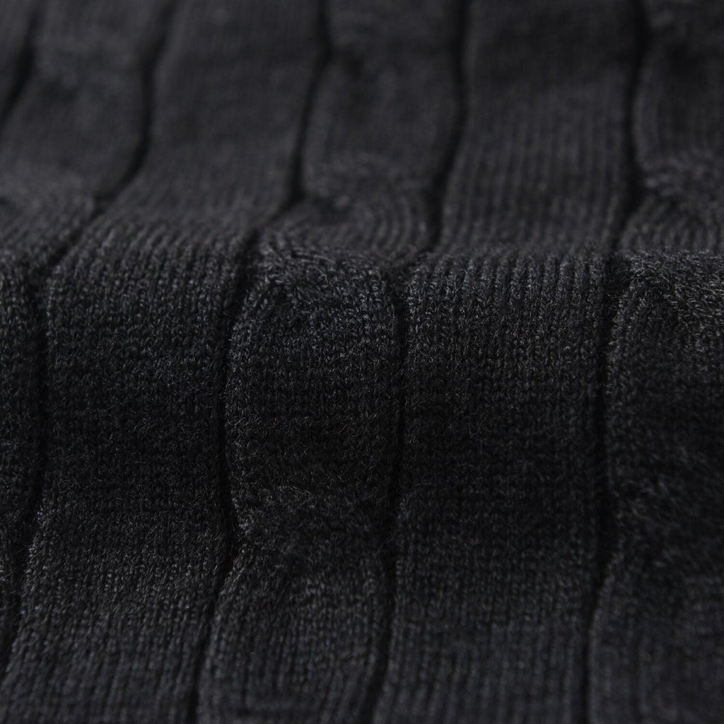 Men’S Cable Knit Crew Neck Long Sleeve Sweater S - Shop Giordano