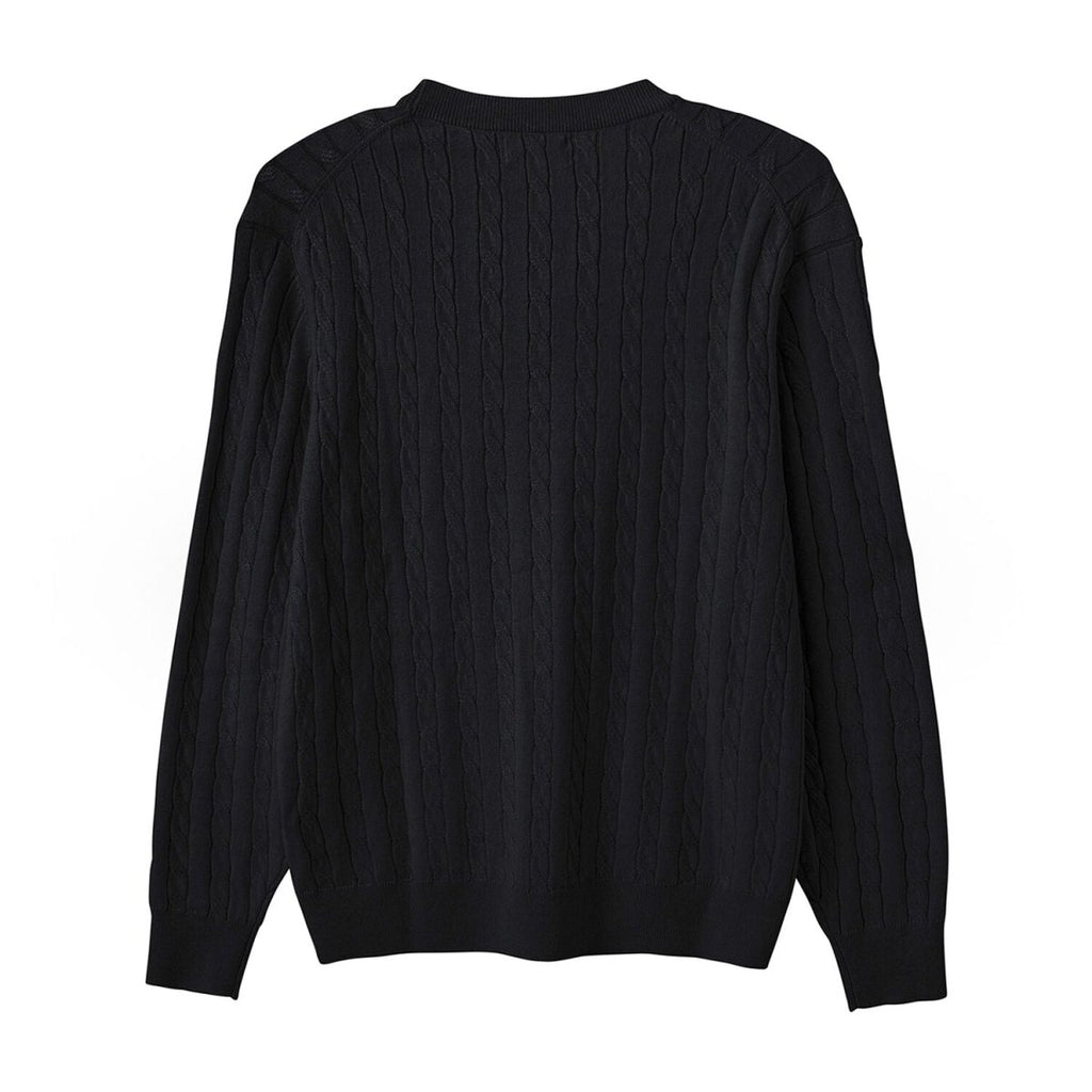 Men’S Cable Knit Crew Neck Long Sleeve Sweater S - Shop Giordano