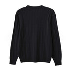 Men’S Cable Knit Crew Neck Long Sleeve Sweater S - Shop Giordano
