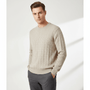 Men’S Cable Knit Crew Neck Long Sleeve Sweater S - Shop Giordano