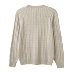 Men’S Cable Knit Crew Neck Long Sleeve Sweater S - Shop Giordano