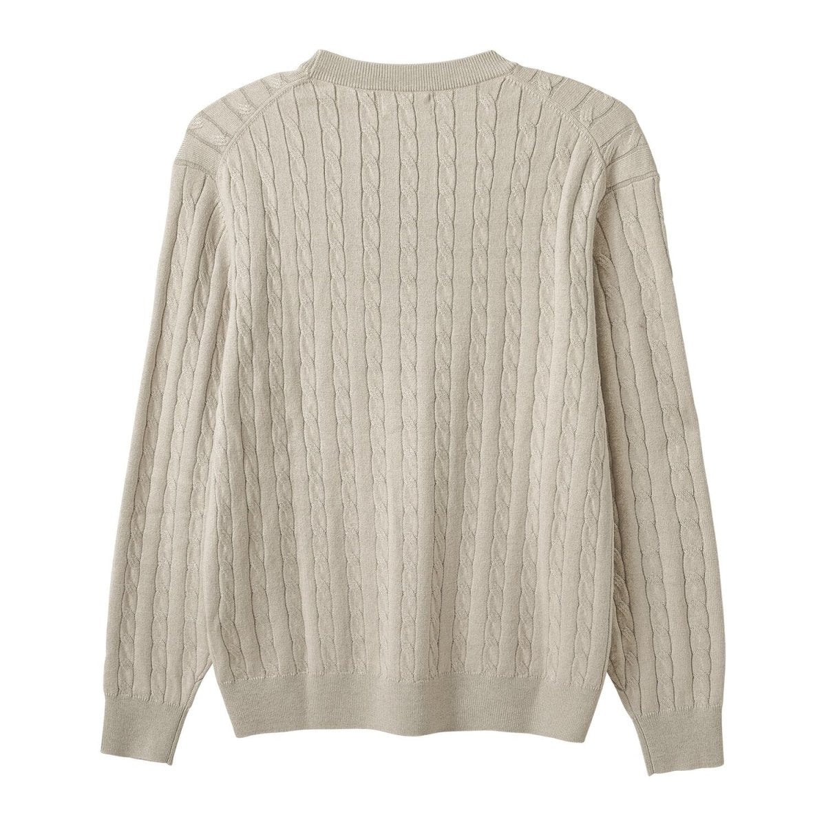 Men’S Cable Knit Crew Neck Long Sleeve Sweater S - Shop Giordano