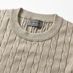 Men’S Cable Knit Crew Neck Long Sleeve Sweater S - Shop Giordano