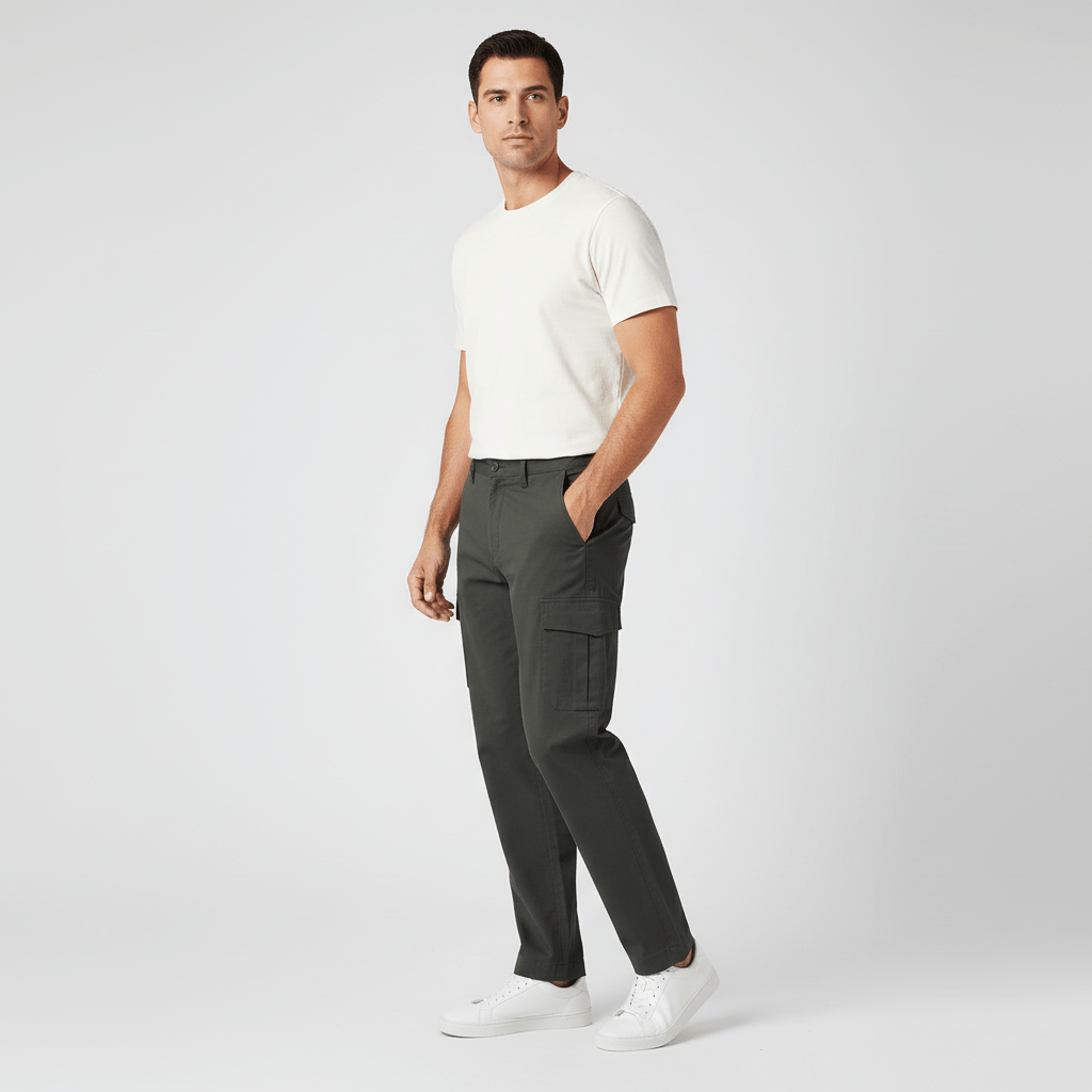 Men's Cargo Pants: Relax Tapered Fit, Stretch Twill 30 - Shop Giordano