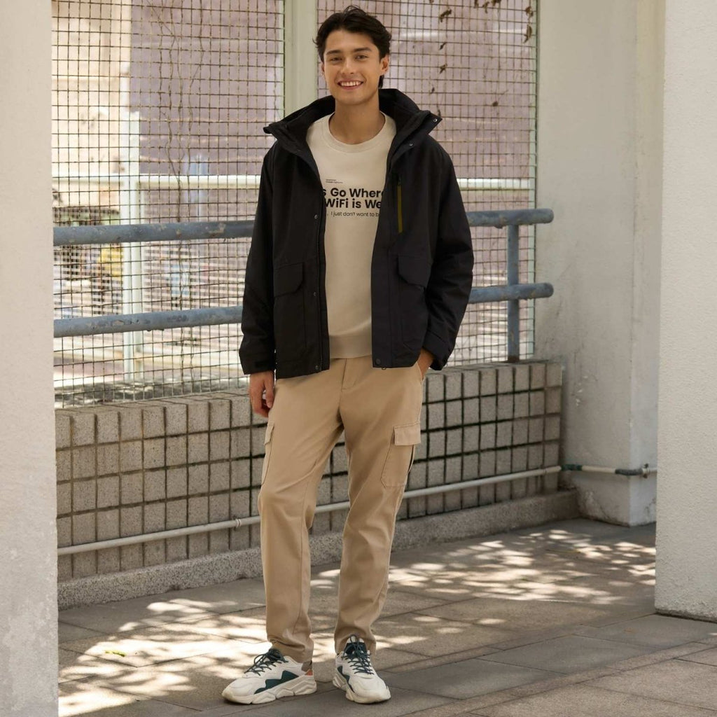 Men's Cargo Pants: Relax Tapered Fit, Stretch Twill 30 - Shop Giordano