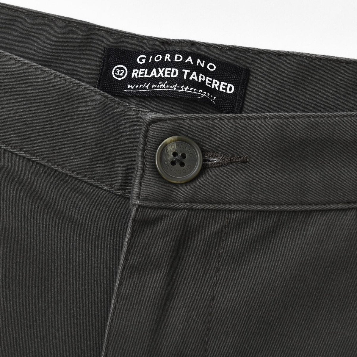 Men's Cargo Pants: Relax Tapered Fit, Stretch Twill - Giordano