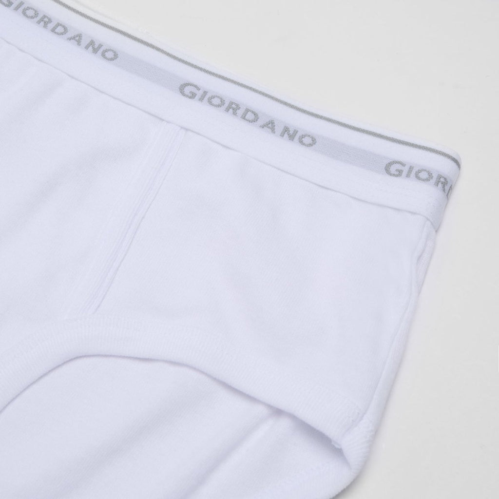 Giordano Men's Classic Cotton Rib Briefs 6 - Pack Essentials - first_variant_option_2 Premium Briefs for Giordano