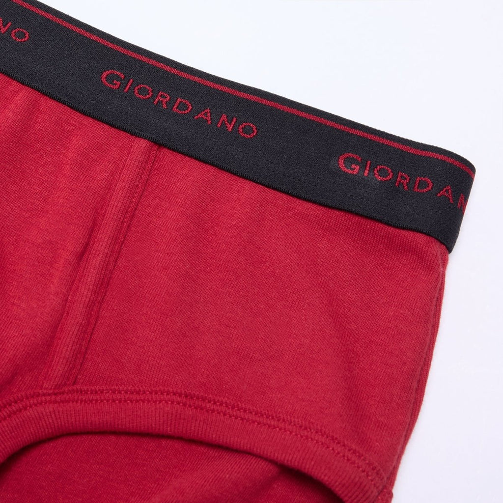 Giordano Men's Classic Cotton Rib Briefs 6 - Pack Essentials - first_variant_option_2 Premium Briefs for Giordano