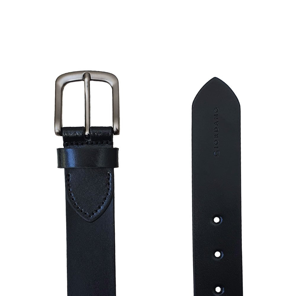 Men’S Classic Leather Belt With Metal Buckle M - Shop Giordano