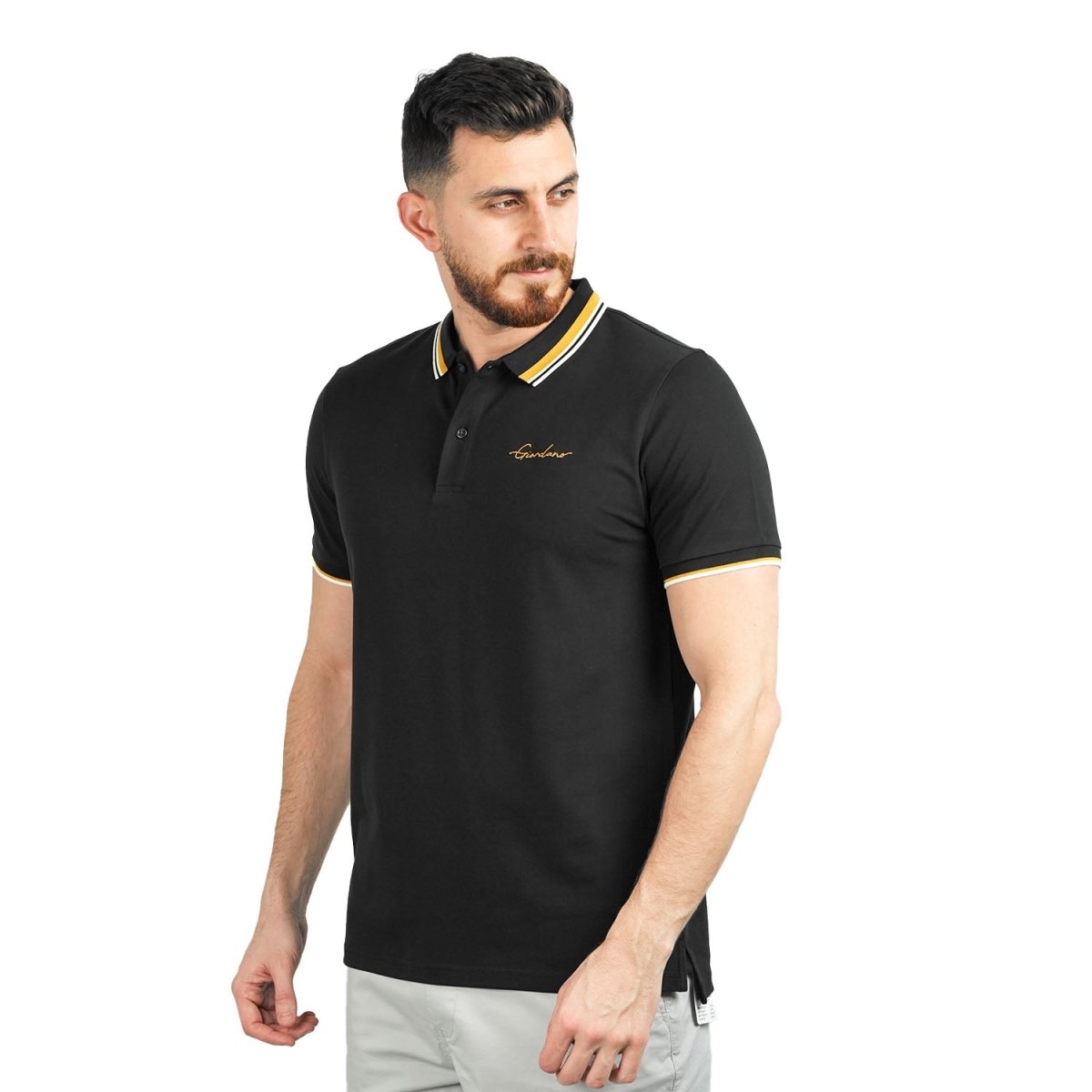 Men's Classic Slim Fit Polo With Signature Embroidery - Giordano