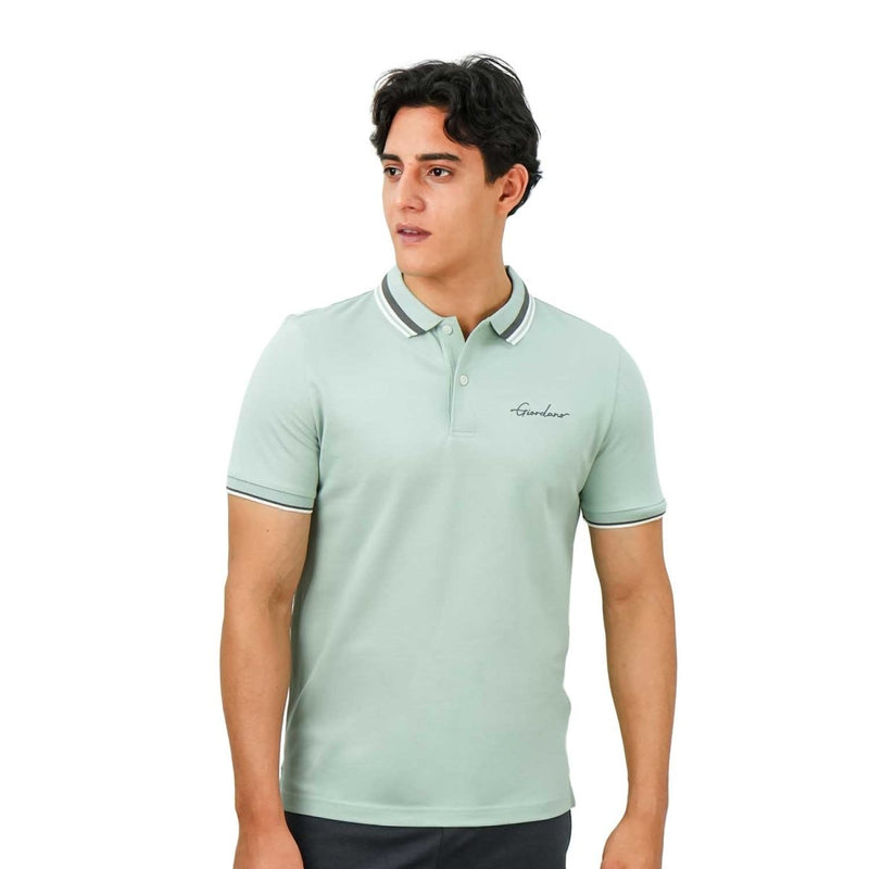 Men's Classic Slim Fit Polo With Signature Embroidery S - Shop Giordano