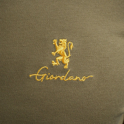 Men's Classic Slim Fit Polo With Signature Embroidery - Giordano