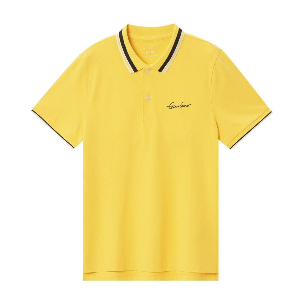 Men's Classic Slim Fit Polo With Signature Embroidery S - Shop Giordano