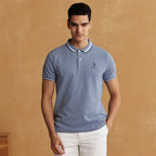 Giordano Men's Classic Slim Fit Polo With Signature Embroidery - Premium Polo