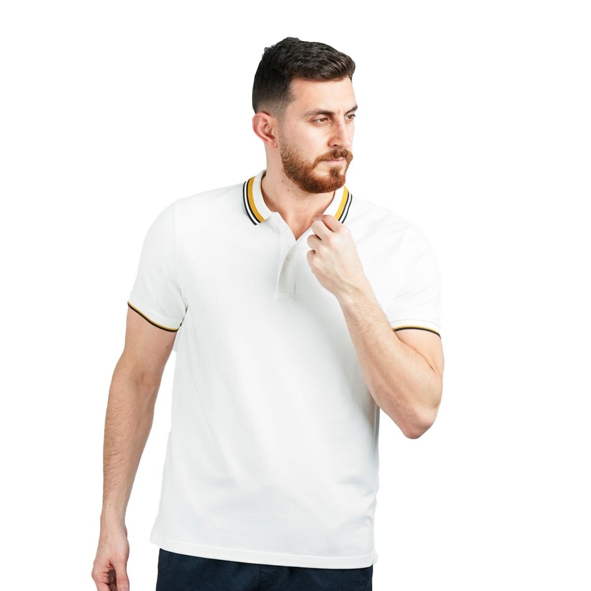 Men's Classic Slim Fit Polo With Signature Embroidery - Giordano
