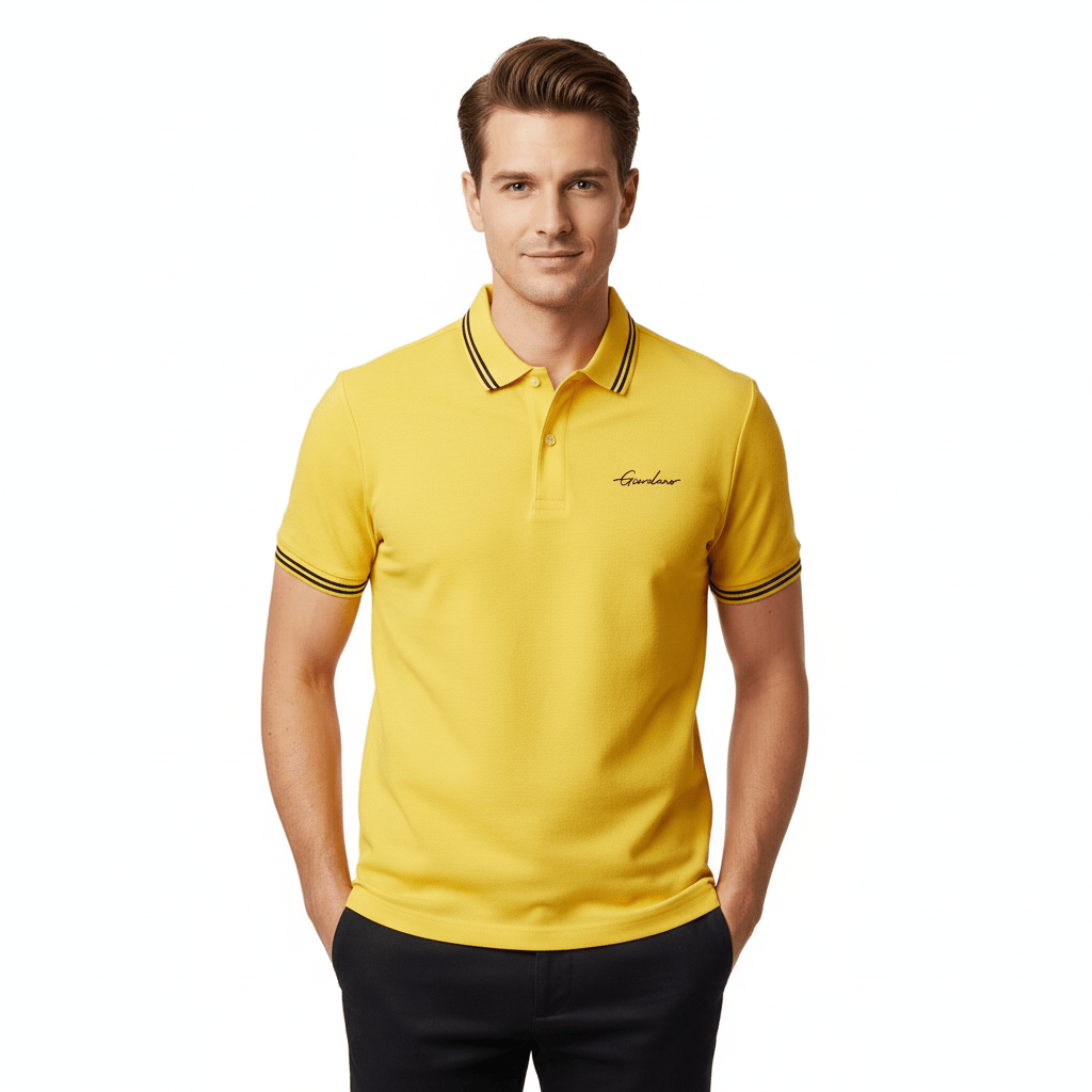 Men's Classic Slim Fit Polo With Signature Embroidery S - Shop Giordano