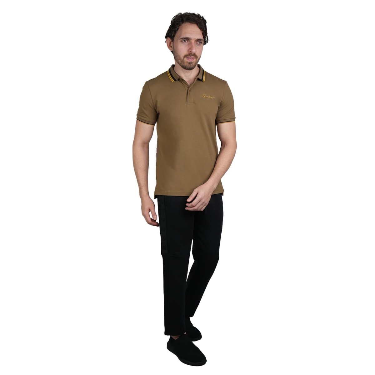 Men's Classic Slim Fit Polo With Signature Embroidery S - Shop Giordano