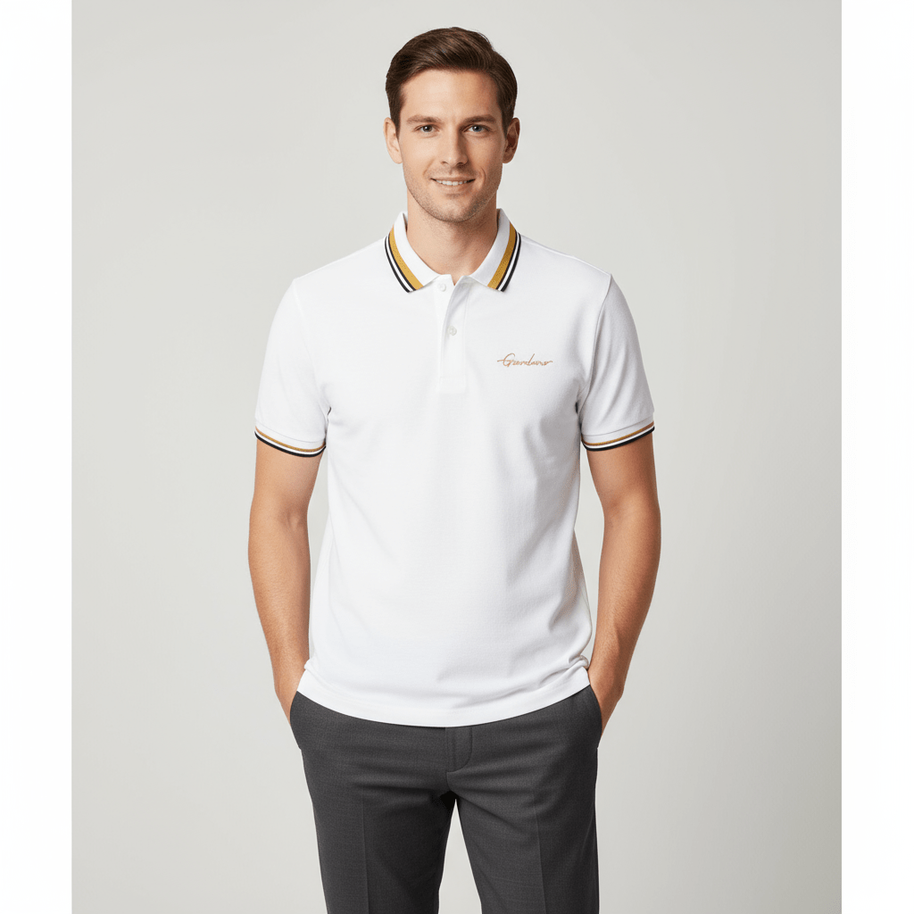 Men's Classic Slim Fit Polo With Signature Embroidery S - Shop Giordano