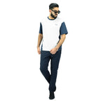 Giordano Men's Color Blocking Tee - Cotton Polyester Sorona Jersey, Relaxed Fit - Premium Tee