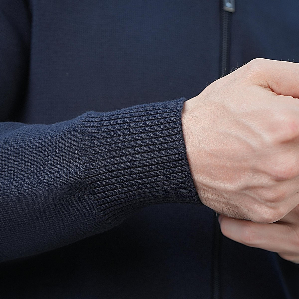 Men's Cotton - Acrylic Texture Stitch Mock Neck Raglan Cardigan S - Shop Giordano