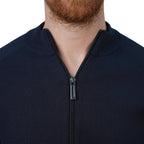 Men's Cotton - Acrylic Texture Stitch Mock Neck Raglan Cardigan S - Shop Giordano