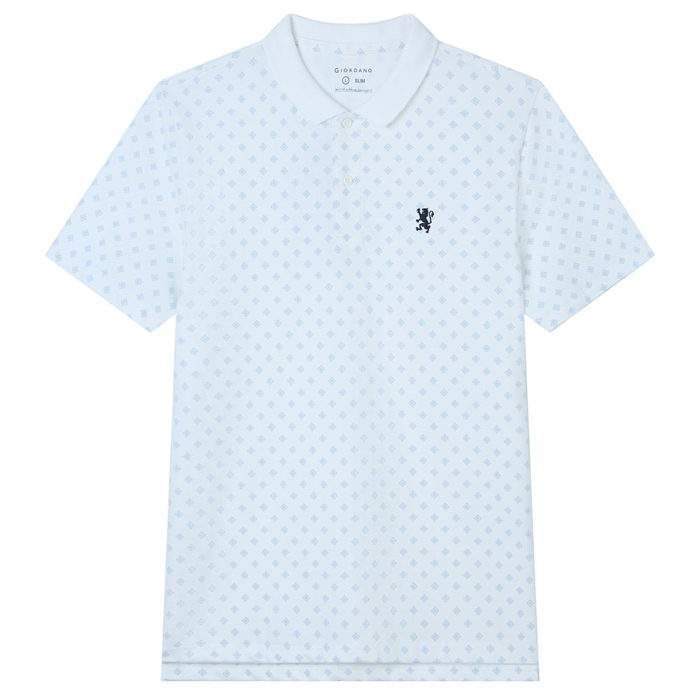 Giordano Men's Cotton All Over Patter Print Polo - first_variant_option_2 Premium Polo for Giordano