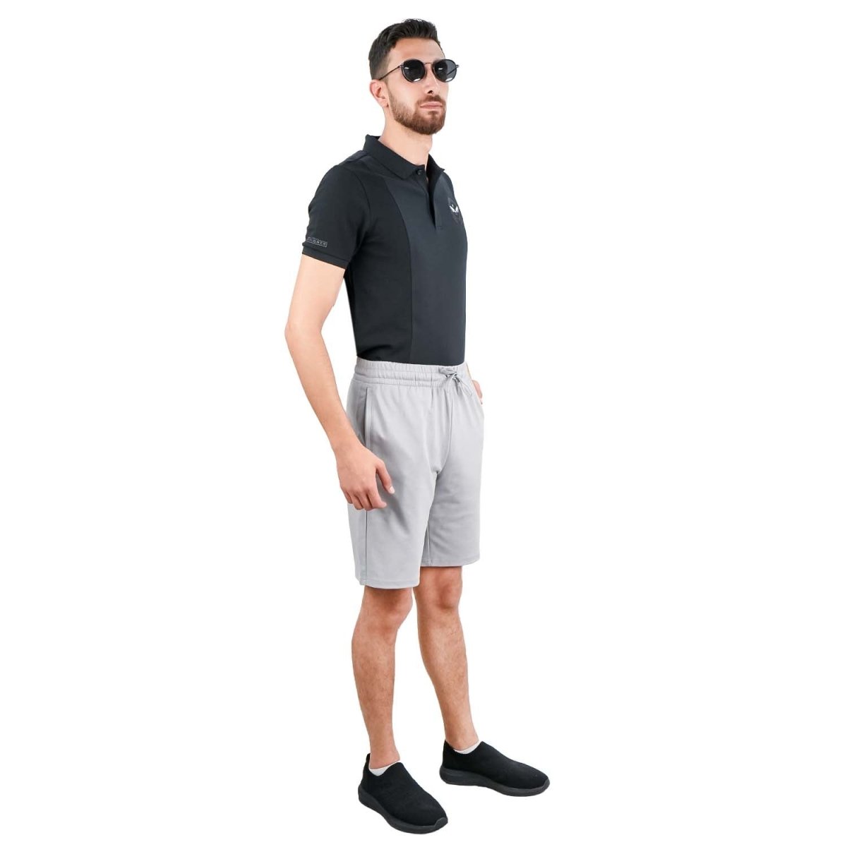 Men's Cotton Blend Interlock Elastic Waist Shorts - Giordano
