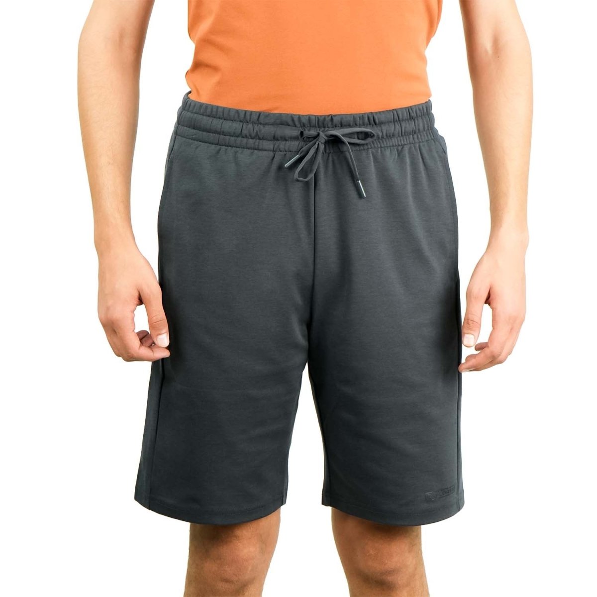 Men's Cotton Blend Interlock Elastic Waist Shorts - Giordano