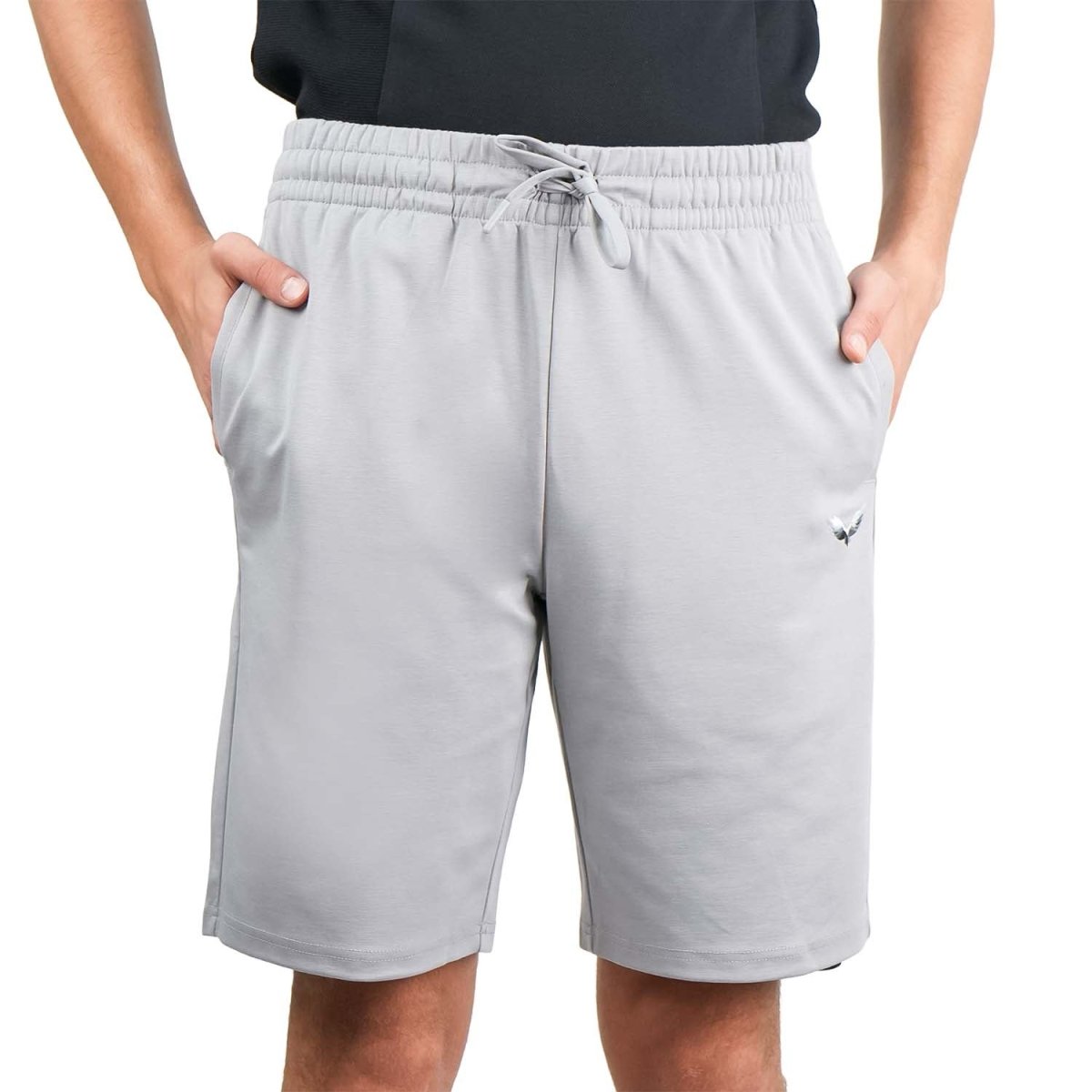 Men's Cotton Blend Interlock Elastic Waist Shorts - Giordano