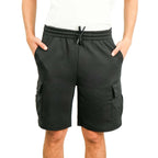 Men's Cotton Blend Interlock Relaxed Fit Shorts S - Shop Giordano