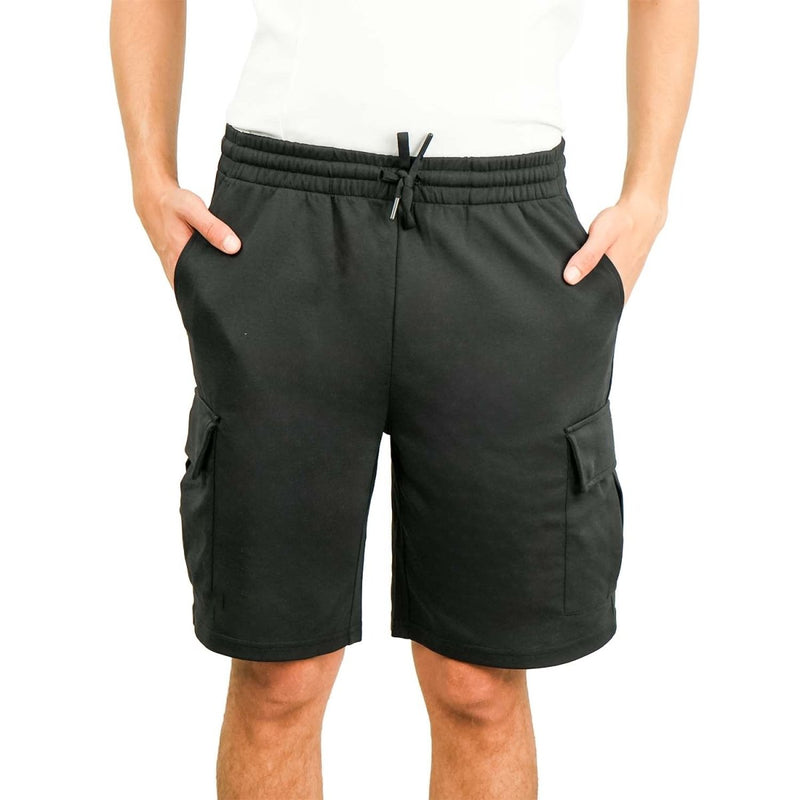 Men's Cotton Blend Interlock Relaxed Fit Shorts S - Shop Giordano