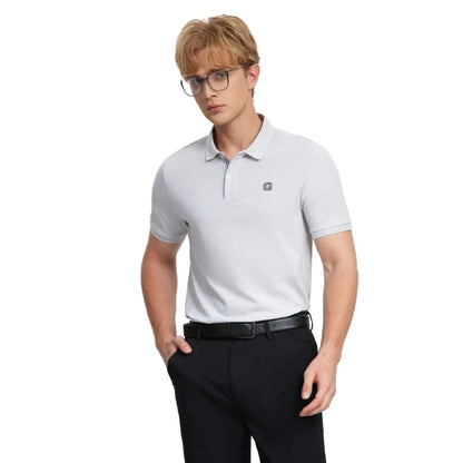 Men's Cotton Blend Pique Knit Short Sleeve Polo - Giordano
