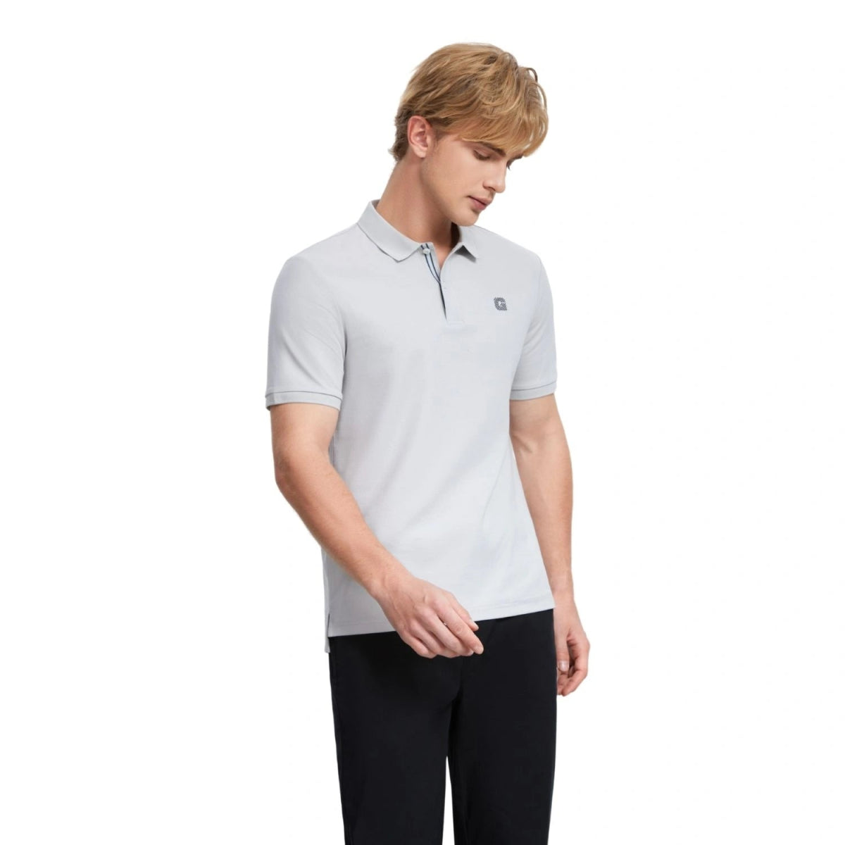 Men's Cotton Blend Pique Knit Short Sleeve Polo - Giordano