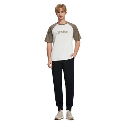 Men's Cotton Blend Raglan Sleeve Print Tee - Giordano