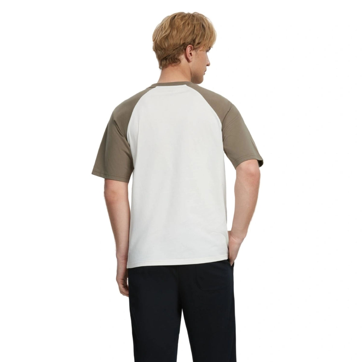 Men's Cotton Blend Raglan Sleeve Print Tee - Giordano