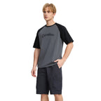 Giordano Men's Cotton Blend Raglan Sleeve Print Tee - Premium Tee