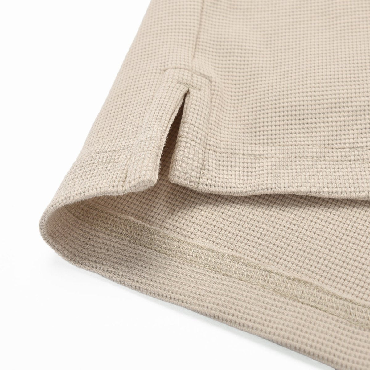Men's Cotton Blend Waffle Knit Solid Polo - Giordano