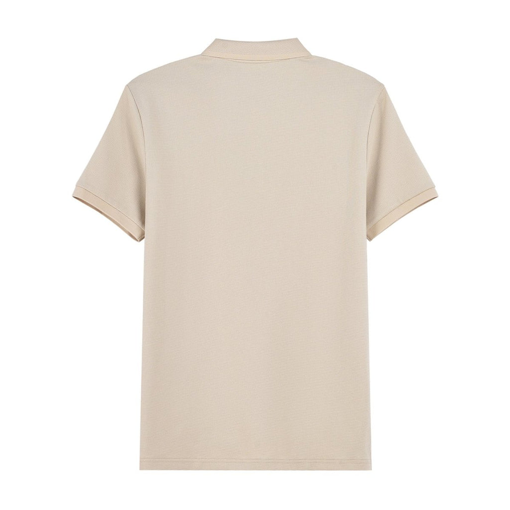 Giordano Men's Cotton Blend Waffle Knit Solid Polo - Premium Polo