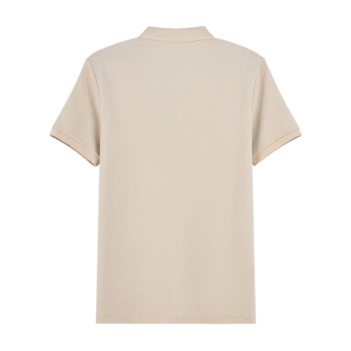 Men's Cotton Blend Waffle Knit Solid Polo - Giordano
