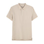 Giordano Men's Cotton Blend Waffle Knit Solid Polo - Premium Polo