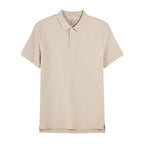 Giordano Men's Cotton Blend Waffle Knit Solid Polo - Premium Polo