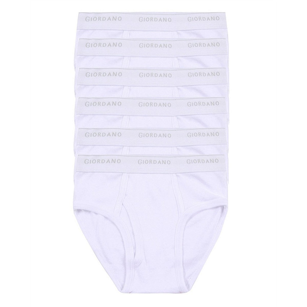 Men's Cotton Classic Fit Briefs - 6 - Pack S - Shop Giordano