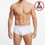 Men's Cotton Classic Fit Briefs - 6 - Pack S - Shop Giordano