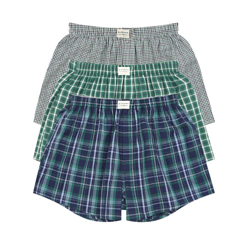 Giordano Men's Cotton Contrast Color Boxers (3Pcs/Pack) - Premium Briefs