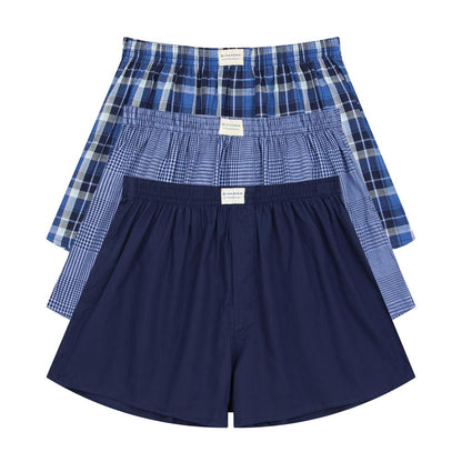 Men's Cotton Contrast Color Boxers (3Pcs/Pack) - Giordano