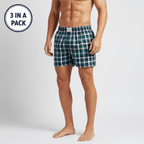 Men's Cotton Contrast Color Boxers (3Pcs/Pack) M - Shop Giordano