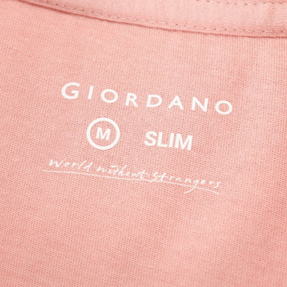 Men's Cotton Crewneck Tee With Signature Print - Giordano
