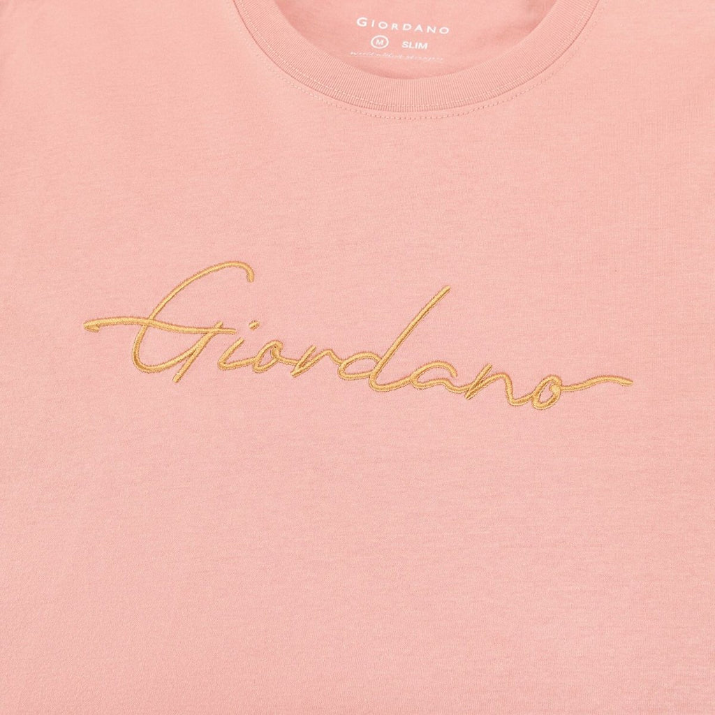 Men's Cotton Crewneck Tee With Signature Print S - Shop Giordano