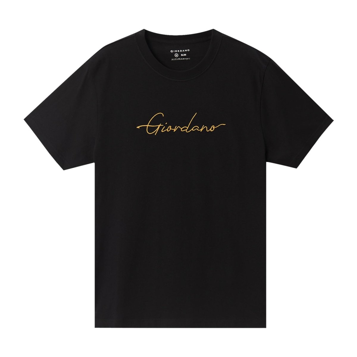Men's Cotton Crewneck Tee With Signature Print S - Shop Giordano